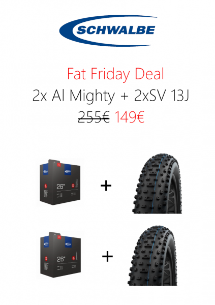 Schwalbe Al Mighty Special Set Price 2x Al Mighty + 2x Schwalbe Tube